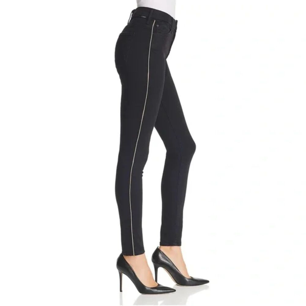NWOT 24 MOTHER High-Waisted Looker Not Guilty One Liner skinny